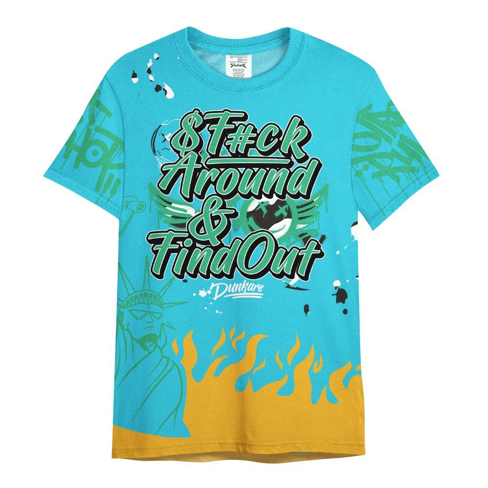 Shirt To Match Dunk Chunky Dunky - Graphic Fck Around Find Out All Over Print