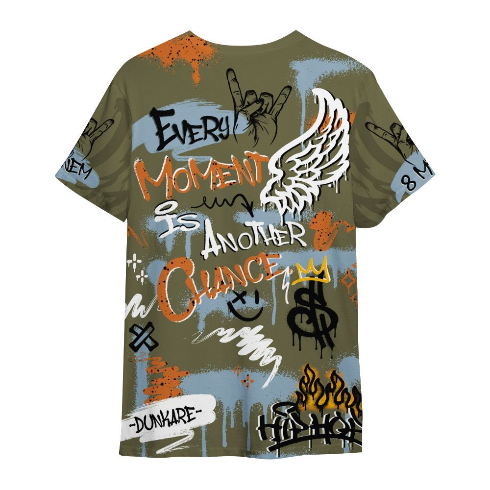 Shirt To Match Olive 5s - 8Mile Movie Graffiti All Over Print
