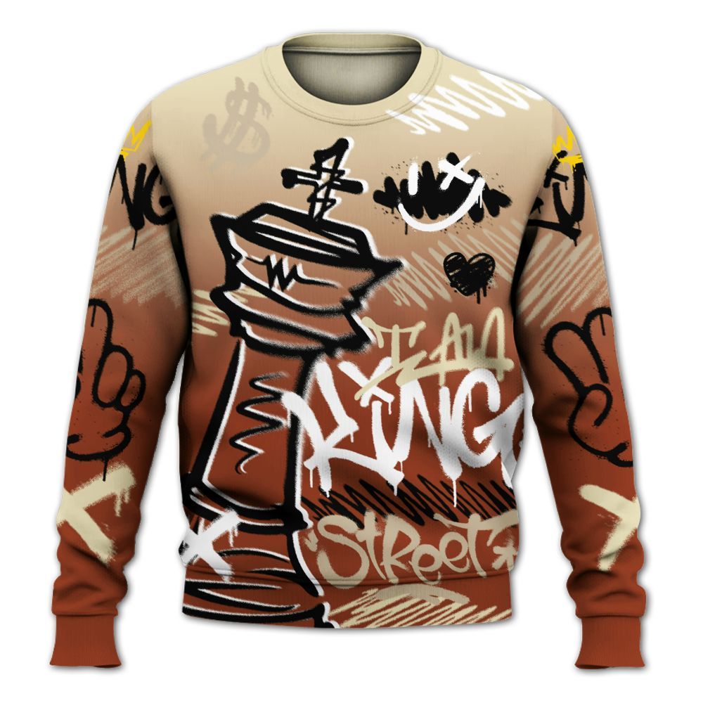 Sweatshirt To Match Retro Eastside Golf 12s - Street King Chess Streetwear All Over Print