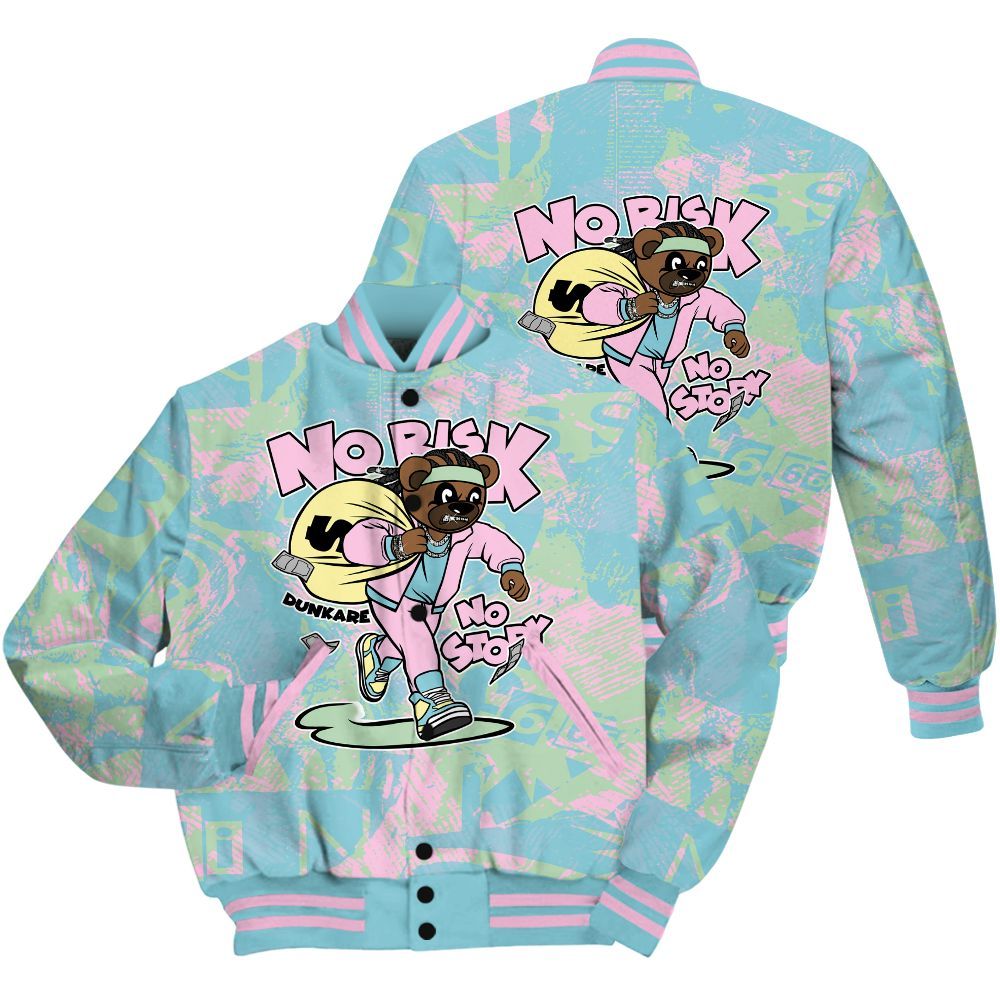 Varsity Jacket To Match SB Dunk Low Visty Shirt - Certain Bear Abstract Graffiti All Over Print