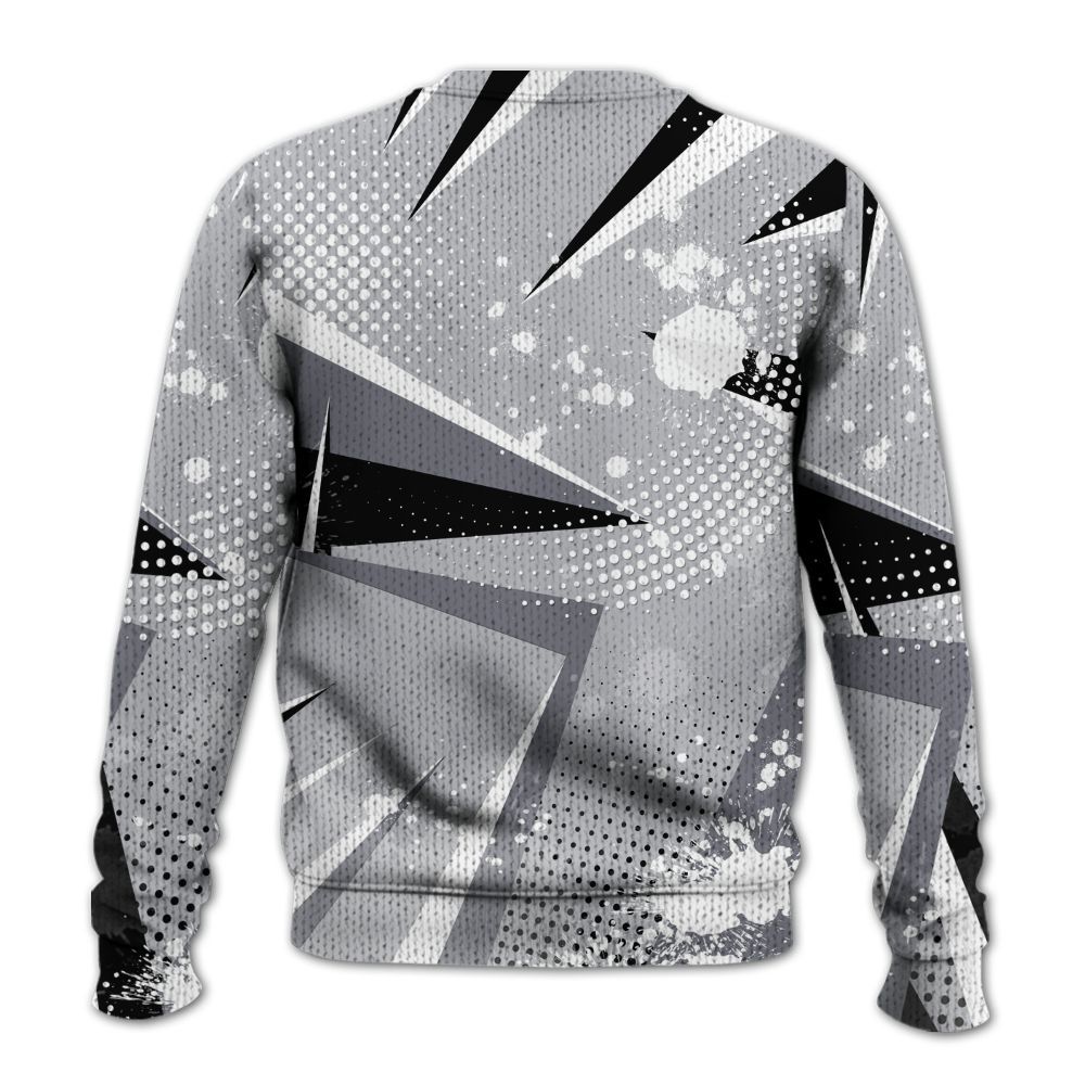 Knitted Sweater To Match Low Cement Grey 11s - Poly Trust No One Dripping