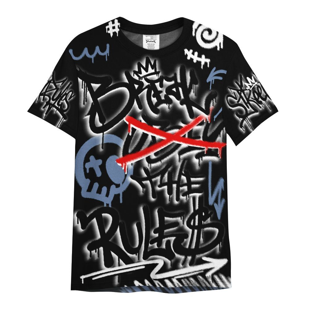 Shirt To Match Mid Space Jam 1s - Break Rules Streetwear All Over Print