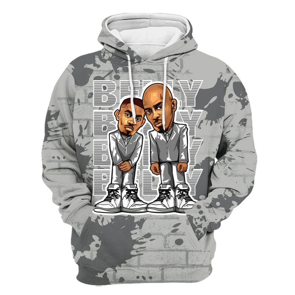 Hoodie To Match Retro Wet Cement 4s - Belly Sneakers Graphic Halloween All Over Print