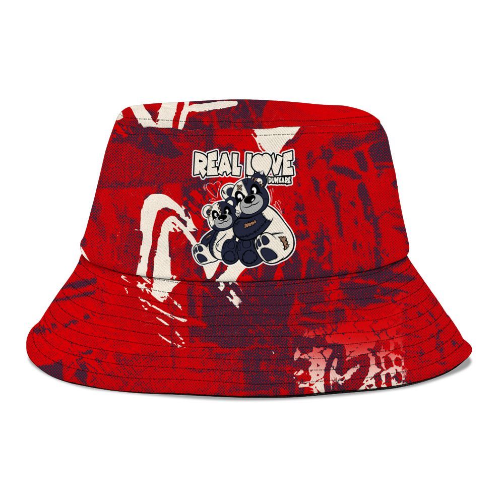 Bucket Hat To Match Low OG Howard Bison 1s - Sincere Fondness Bear Graphic