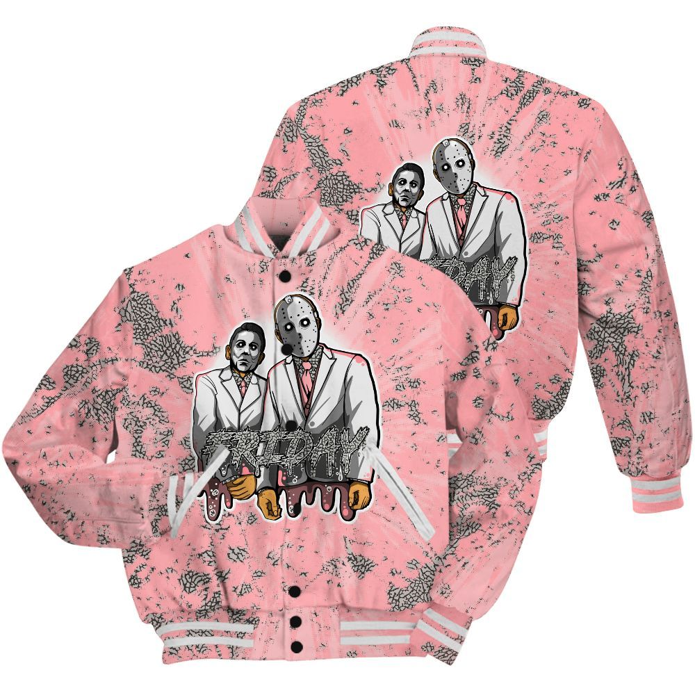 Varsity Jacket To Match Retro Wings 3s Shirt - Friday Halloween Graphic Luxury All Over Print