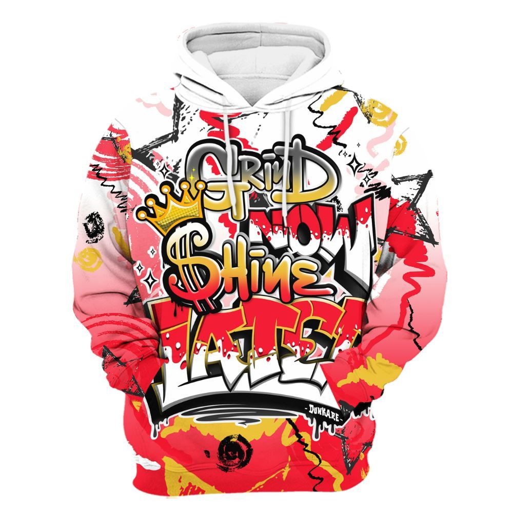 Hoodie To Match KD 18 Air Bakin - Grind Shine Later Drip All Over Print