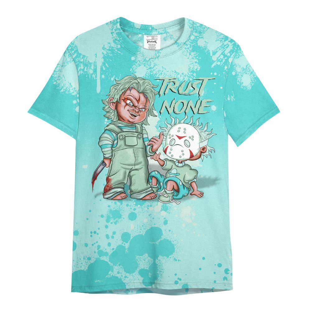 Shirt To Match Low OG Washed Teal 1s - Trust No One Scary All Over Print