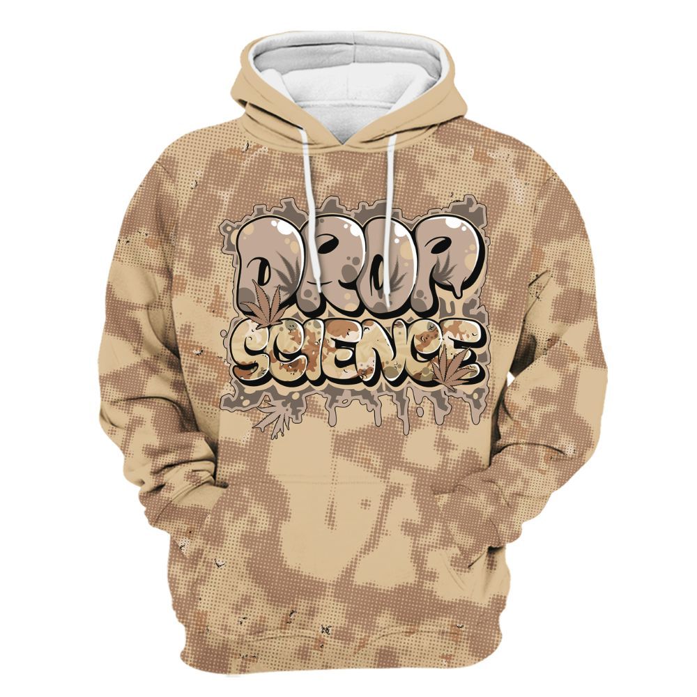 Hoodie To Match Desert Camo 3s - Drop Science Street All Over Print
