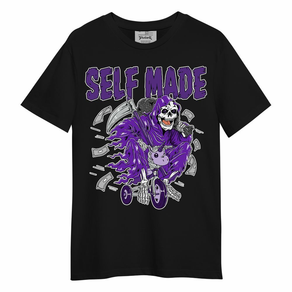 Shirt To Match Retro Dark Iris 3s - Self Make Skeleton Unisex Shirt