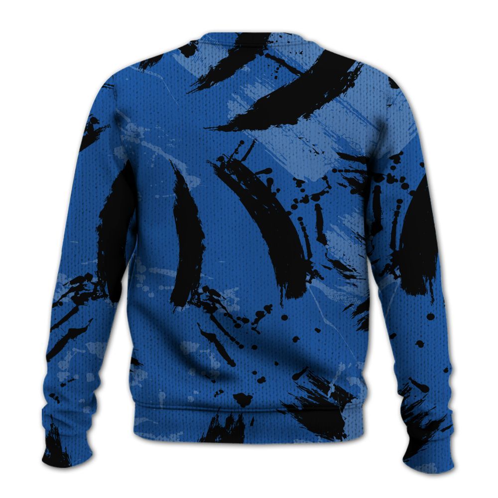 Knitted Sweater To Match Low Space Royal 11s - Goddess Energy Retro