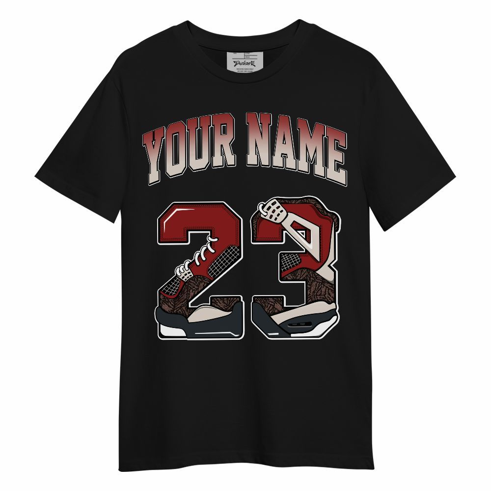 Shirt To Match World’s Best Dad 3s - Custom Name Number 23 Dirty 4s Graphic