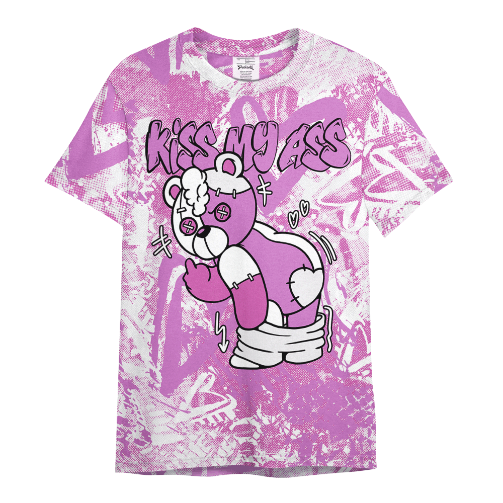 Shirt To Match Hyper Violet 4s - Kiss My Hugz Heart Grunge Graphics Shirt Unisex