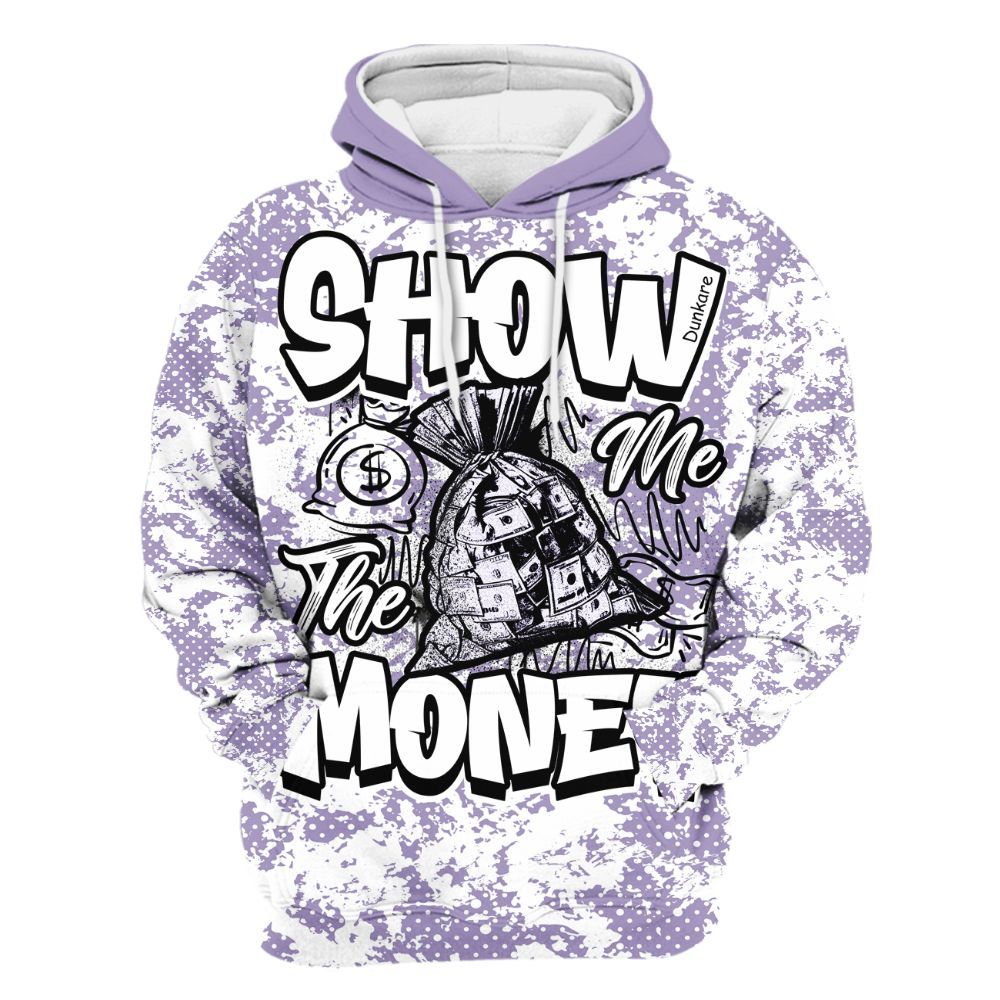 Hoodie To Match Low Pure Violet 11s - Show Me The Money Retro All Over Print