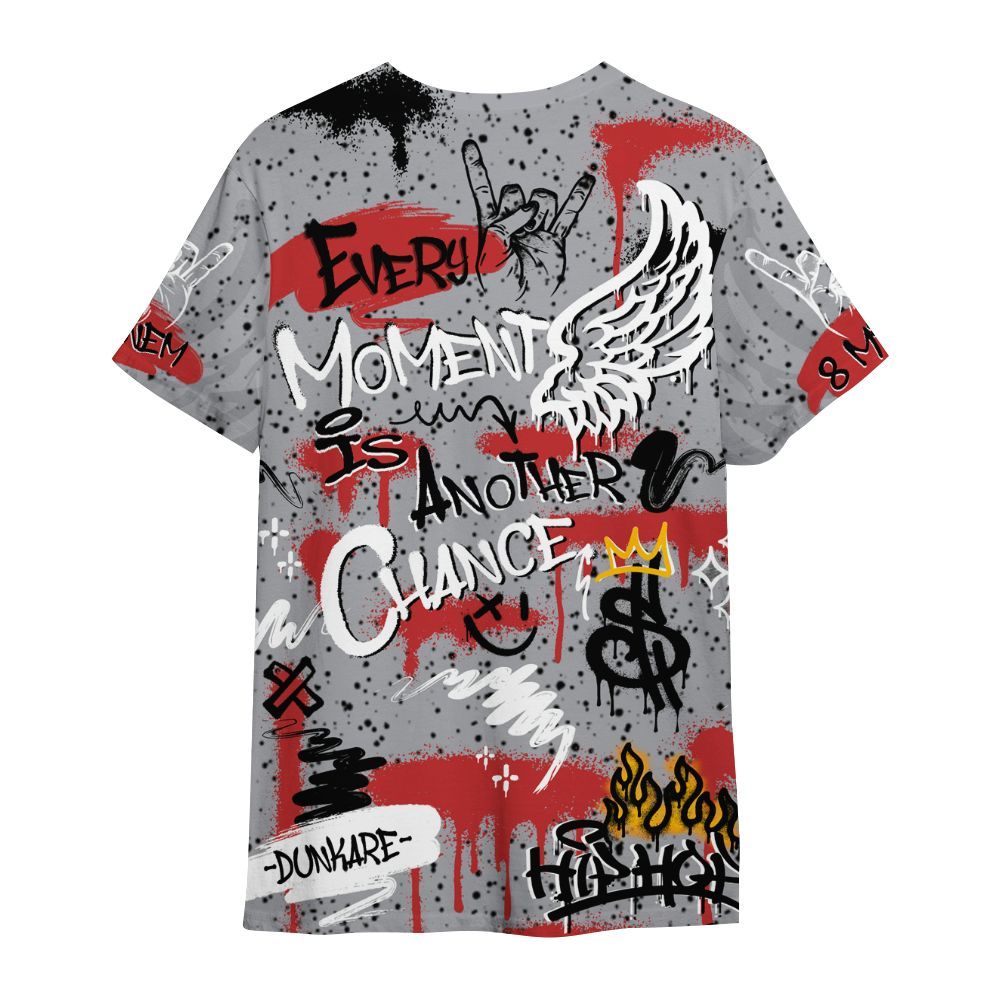 Shirt To Match White Cement 4s - 8Mile Movie Graffiti All Over Print