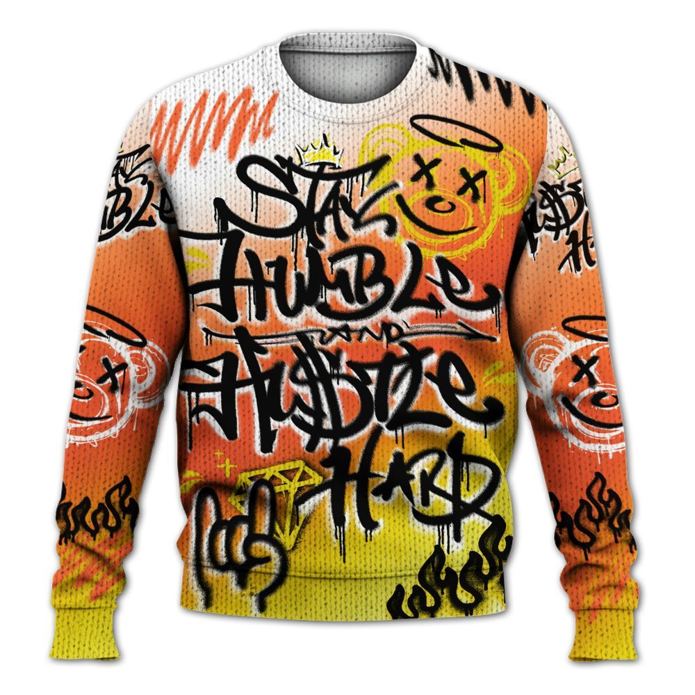 Knitted Sweater To Match Dunk High Candy Corn - Humble Drip Streetwear Graffity