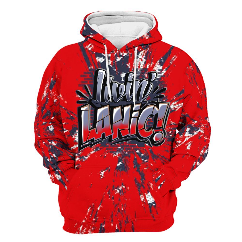 Hoodie To Match Low OG Howard Bison 1s - Living Large Graphic Luxury All Over Print