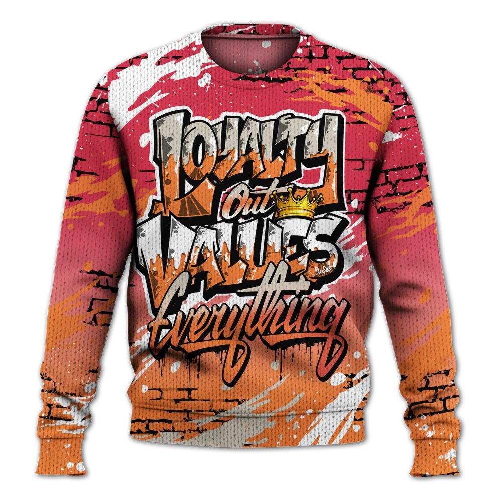 Knitted Sweater To Match Air Max Portal Bright Ceramic - Values Of Loyalty Drip