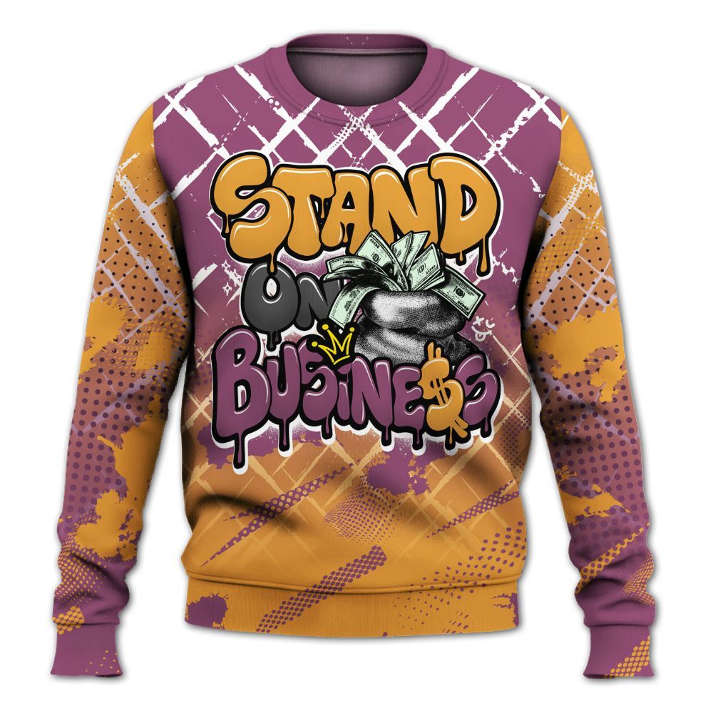 Sweatshirt To Match High OG Brotherhood 1s - Halftone Stand Business Dripping All Over Print
