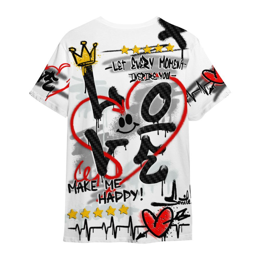 Shirt To Match Kobe 9 Elite Protro Halo - Happy Love Beats Graffiti Streetwear All Over Print