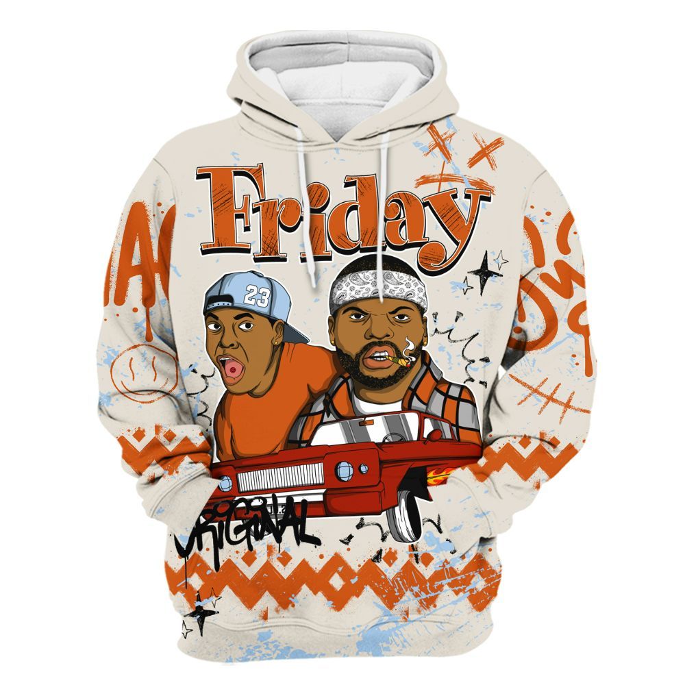Hoodie To Match SE Craft 5s - Friday Sneaker Crayon All Over Print