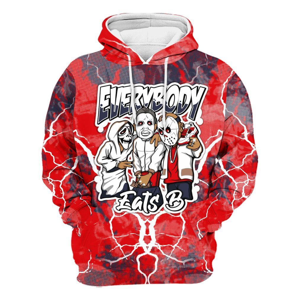 Hoodie To Match Low OG Howard Bison 1s - Everybody Eatin B Graphic Halloween All Over Print
