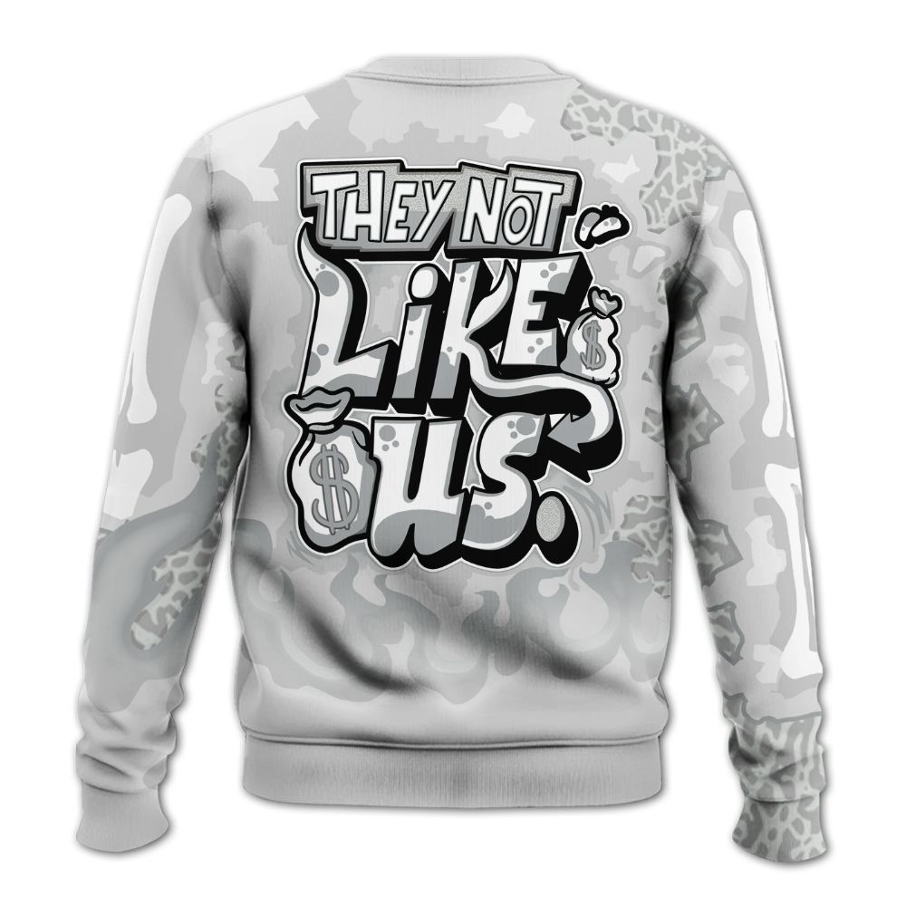 Sweatshirt To Match Retro Pure Money 3s - Dislike Us Graphic Burning Custom Name All Over Print
