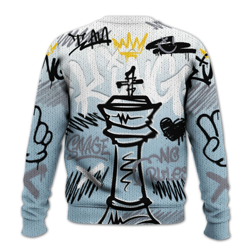 Knitted Sweater To Match Chambray 7s - Street King Chess Streetwear