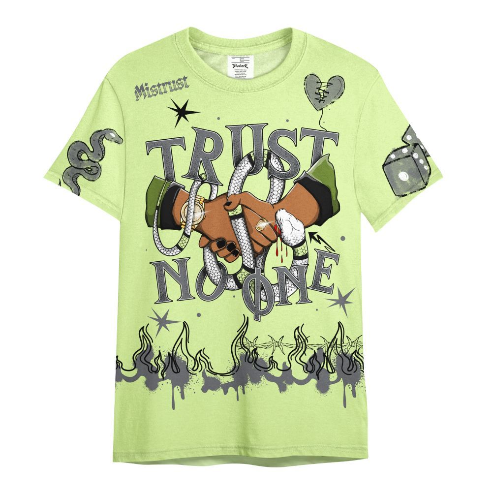 Shirt To Match Smoke Grey Volt TR 1s - Trust No One Snake-Bite Doodle Crayon All Over Print