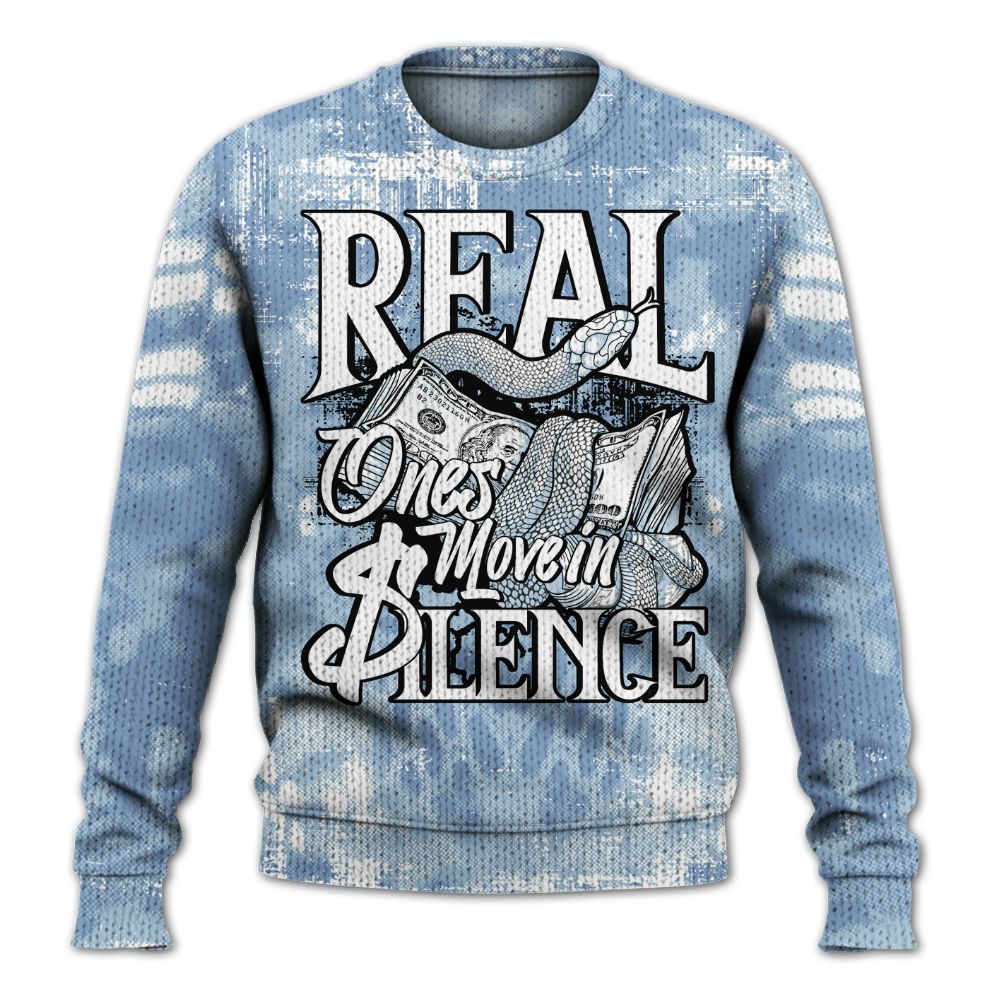 Knitted Sweater To Match Forget Me Not 4s - Snake Move In Silence All Over Print