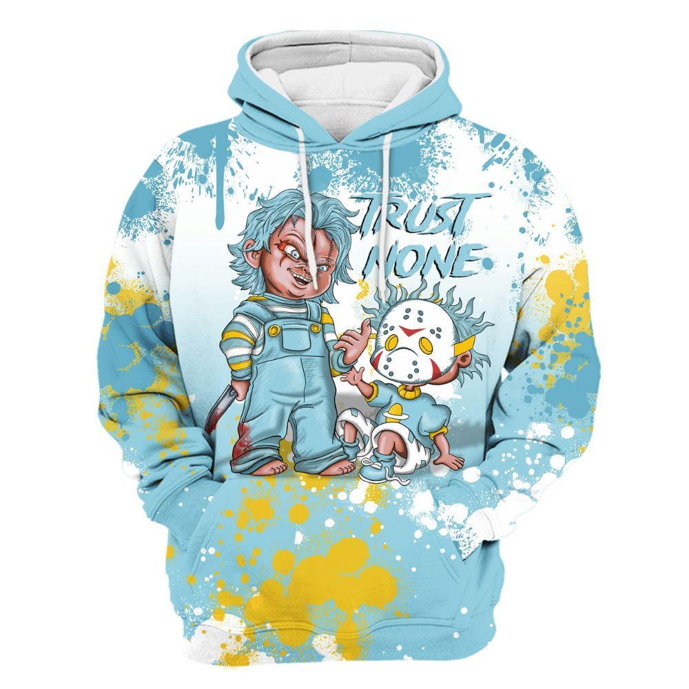 Hoodie To Match Dunk High Homer Simpson - Trust No One Scary All Over Print