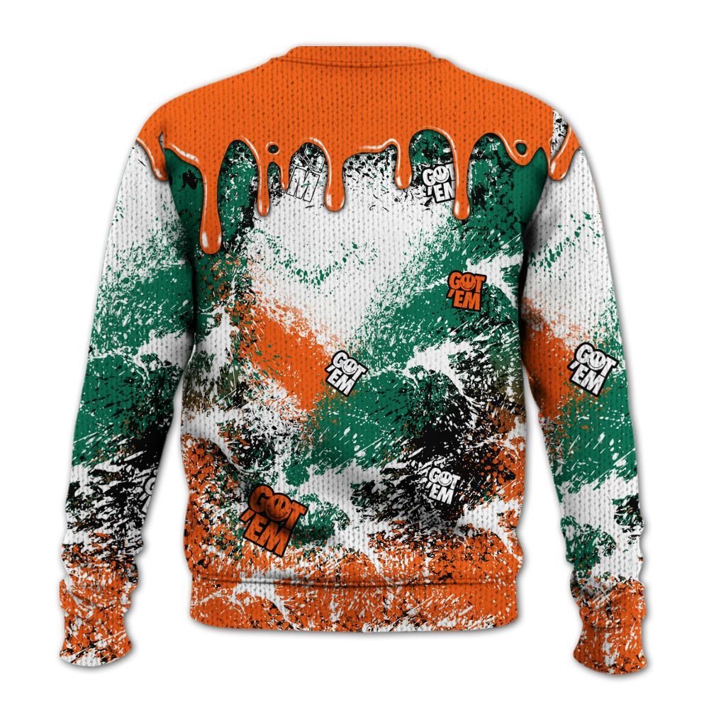 Sweater To Match SoleFly Sail Gorge Green 3s - Dripping 23 Drip Graphic