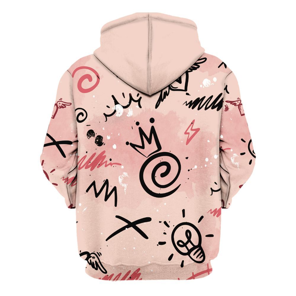 Hoodie To Match Washed Coral 2s Shirt, Drip Been Di2ferent All Over Print