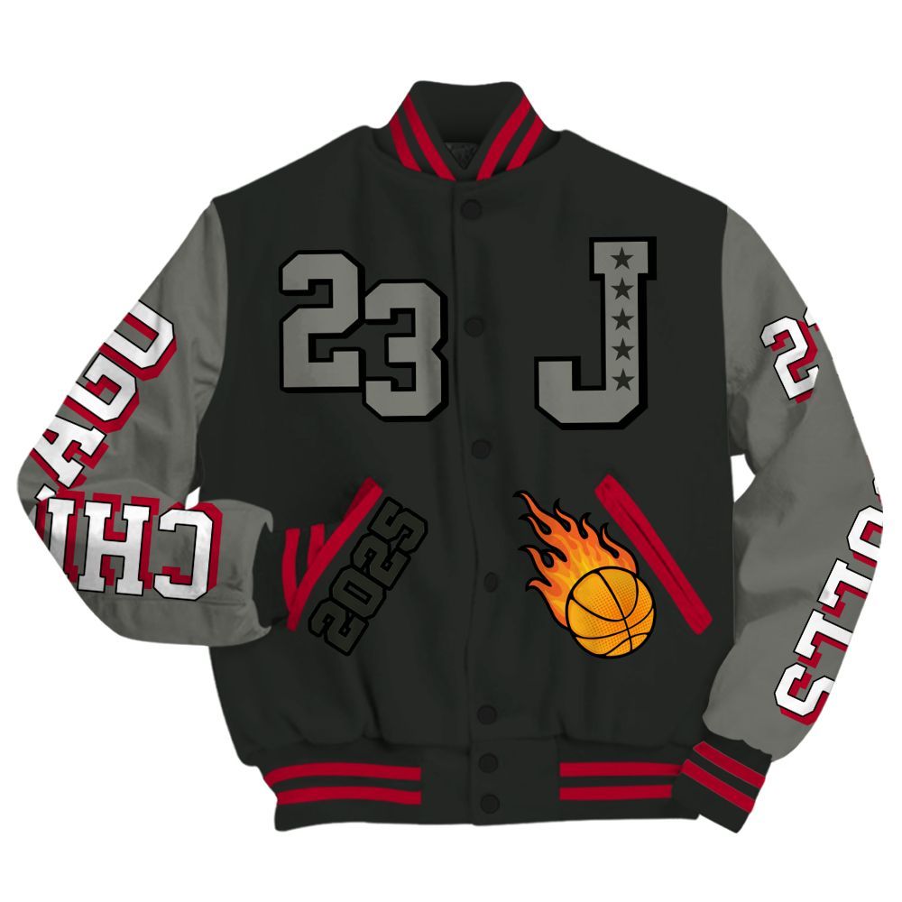 Varsity Jacket To Match Shadow 2025 10s - Chicago 23 Basketball All Over Print