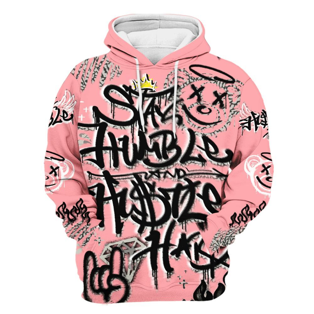 Hoodie To Match Retro Wings 3s - Humble Drip Streetwear Graffity All Over Print
