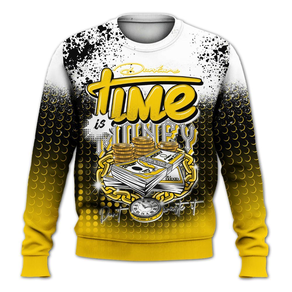 Sweatshirt To Match Corteiz Air Max 95 Tour Yellow - Halftone Time Is Money All Over Print