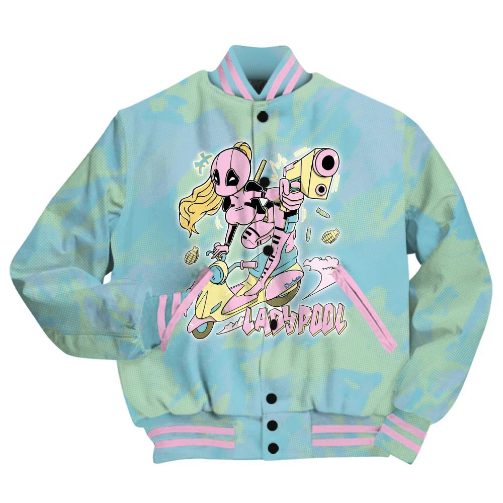 Varsity Jacket To Match SB Dunk Low Visty Shirt - Lady Pool Cartoon Abstract Halftone All Over Print