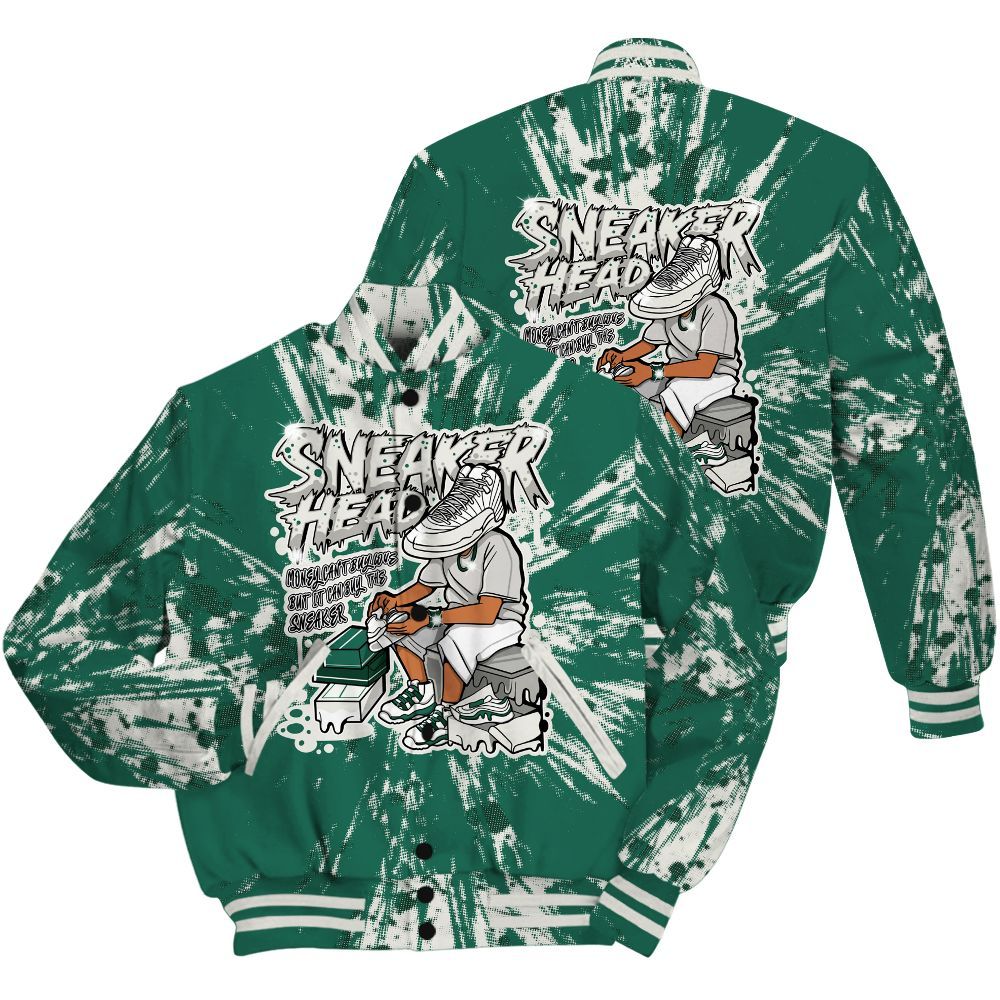 Varsity Jacket To Match Oxidized Green 4s Shirt - Sneakers Headache Graphic Luxury All Over Print
