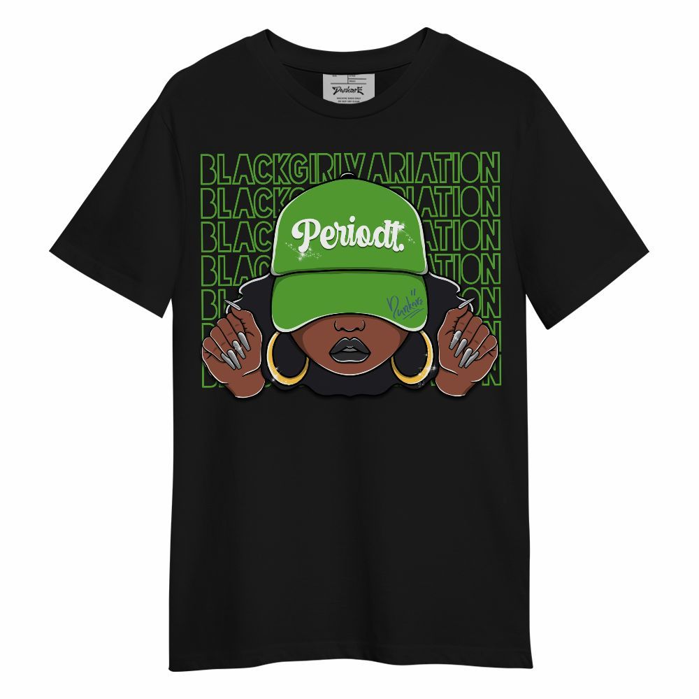 Shirt To Match Retro Green Bean 5s - Black Girl Variation Unisex Shirt