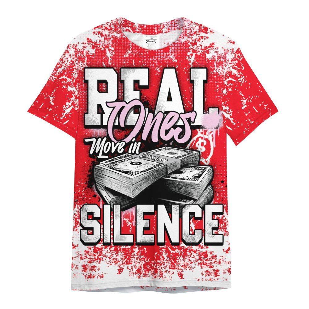 Shirt To Match Zoom Vomero 5 Valentine's Day 2025 - Move In Silence Money Street Retro All Over Print