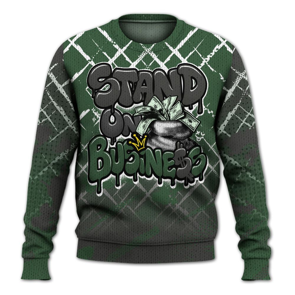 Knitted Sweater To Match Dunk Low Skateboards Black - Halftone Stand Business Dripping