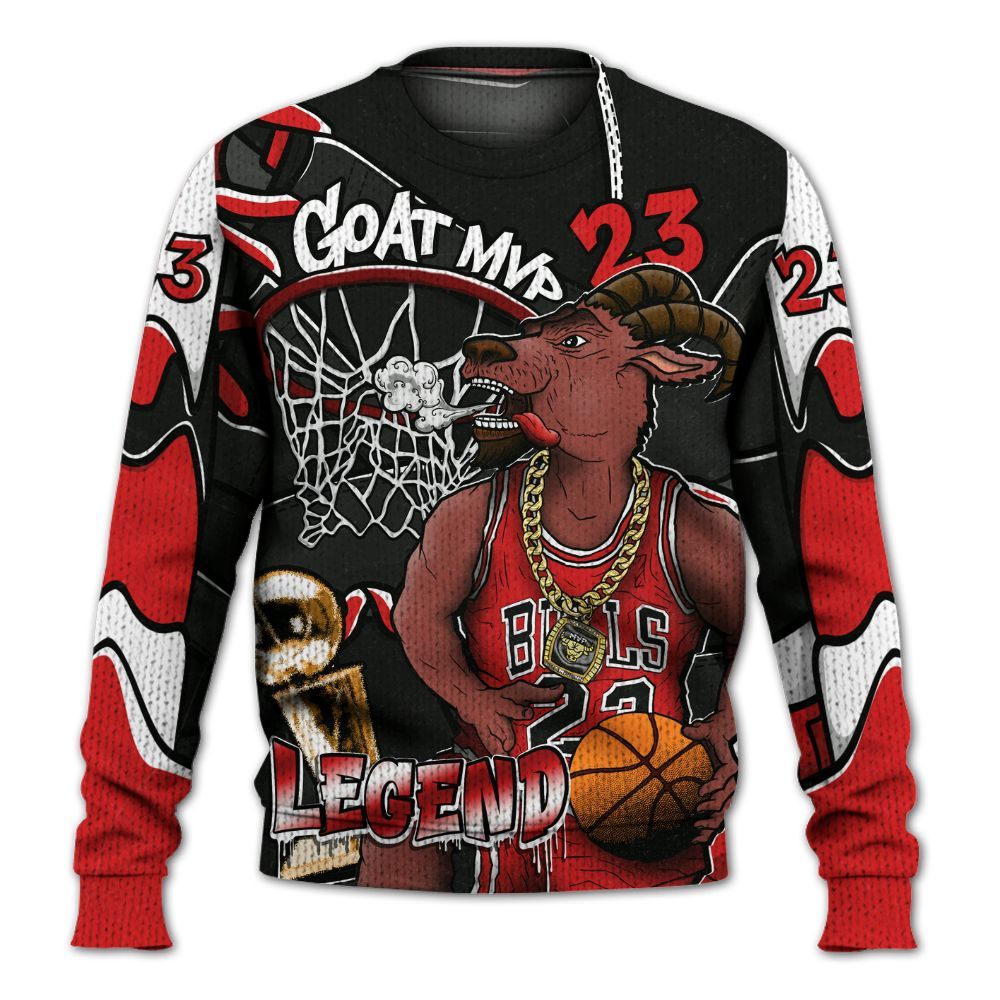 Sweater To Match Low Bred 11s - 23 Goat JD Graphic