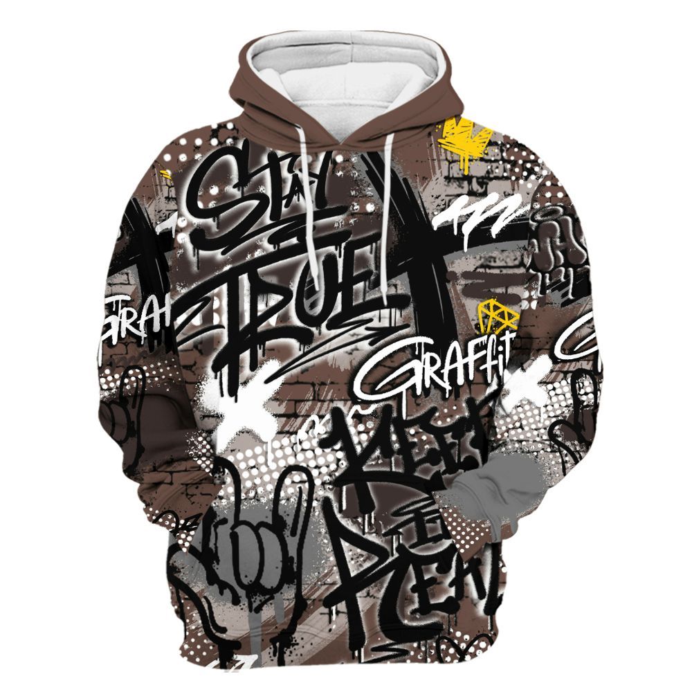 Hoodie To Match Air Force 1 Low Escape - True It Real Graffiti Streetwear All Over Print