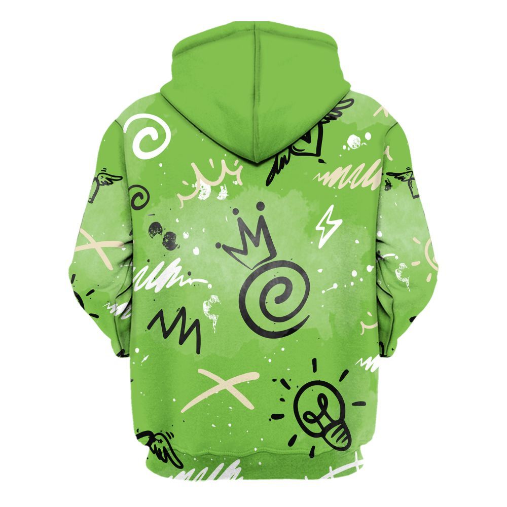 Hoodie To Match Air Max Waffle SP Action Green - Drip Been Di2ferent All Over Print