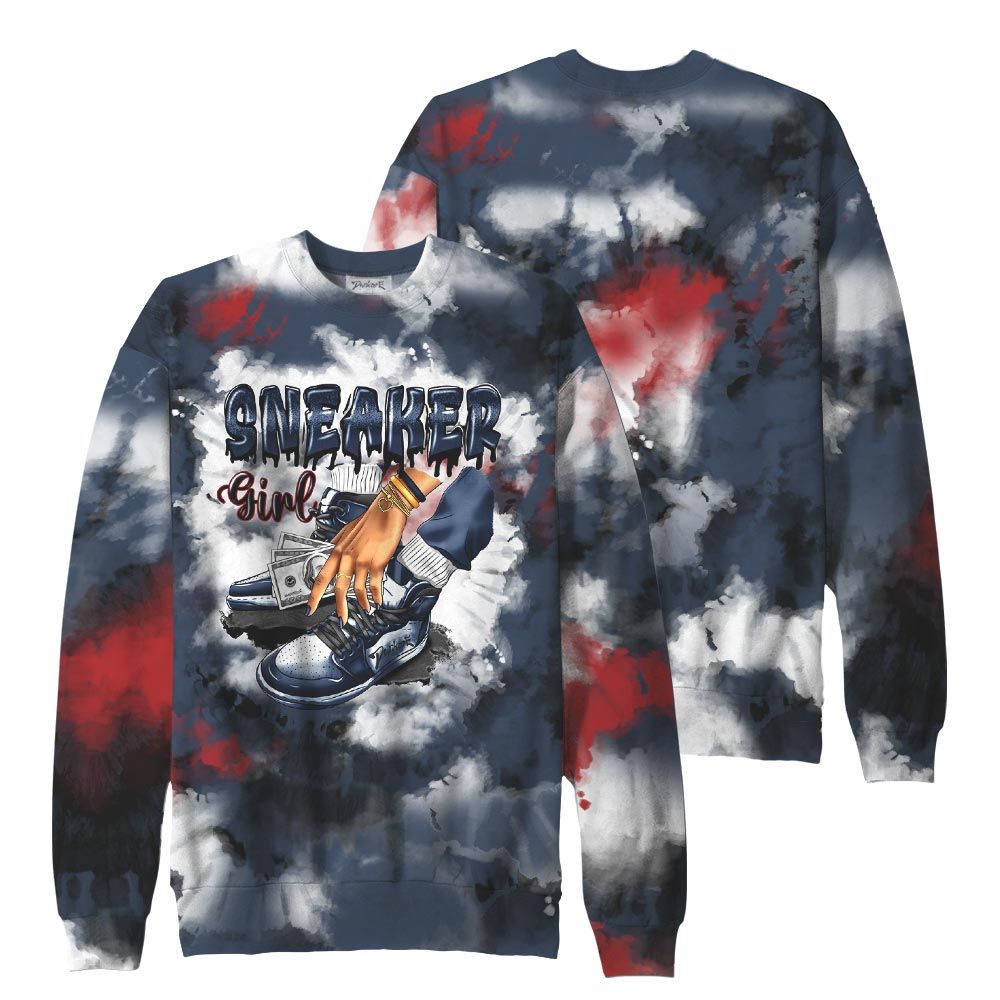 Sweatshirt To Match, Retro Olympic 6s Sweatshirt, SNEAKER Girl Money Drip Tie Dye Sweatshirt Outfit 903 NCT