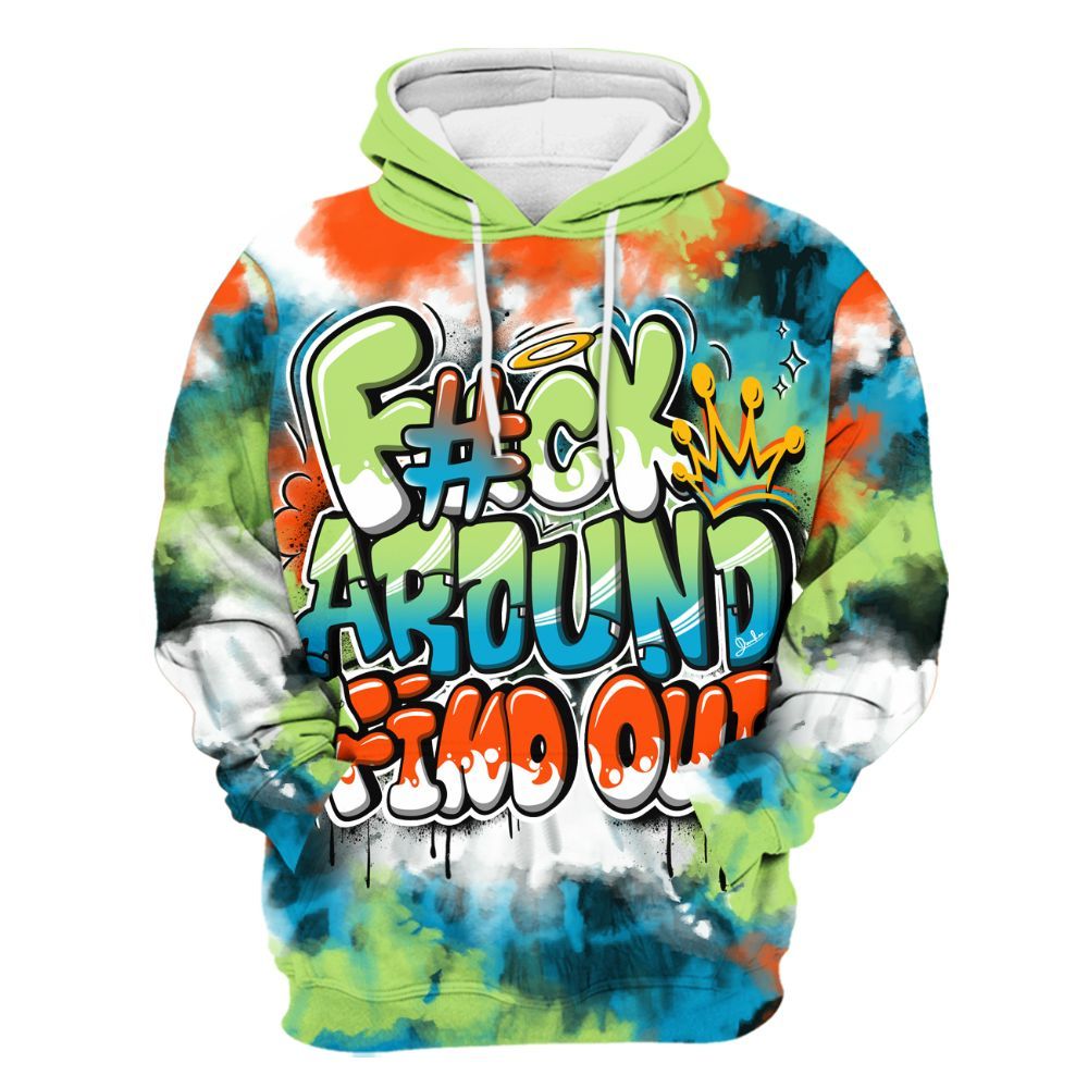 Hoodie To Match Kobe 9 Elite What The - Tie Dye FK Around Find Out All Over Print