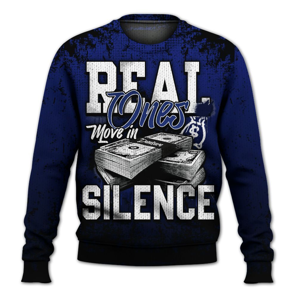 Knitted Sweater To Match Air Max Plus Black Racer Blue - Move In Silence Money Street Retro