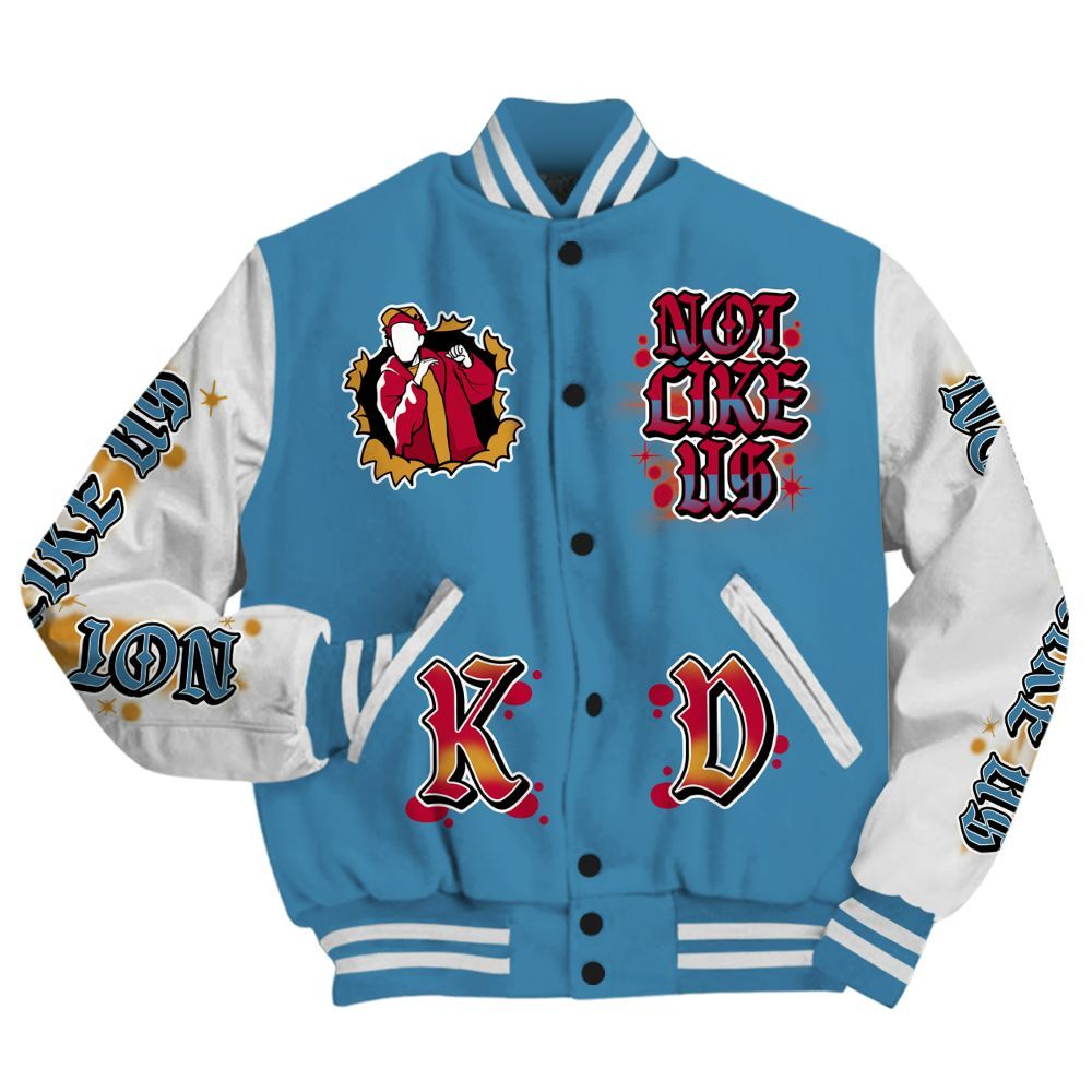 Varsity Jacket To Match GS Messy Room 4s - None Like Us Graphic All Over Print