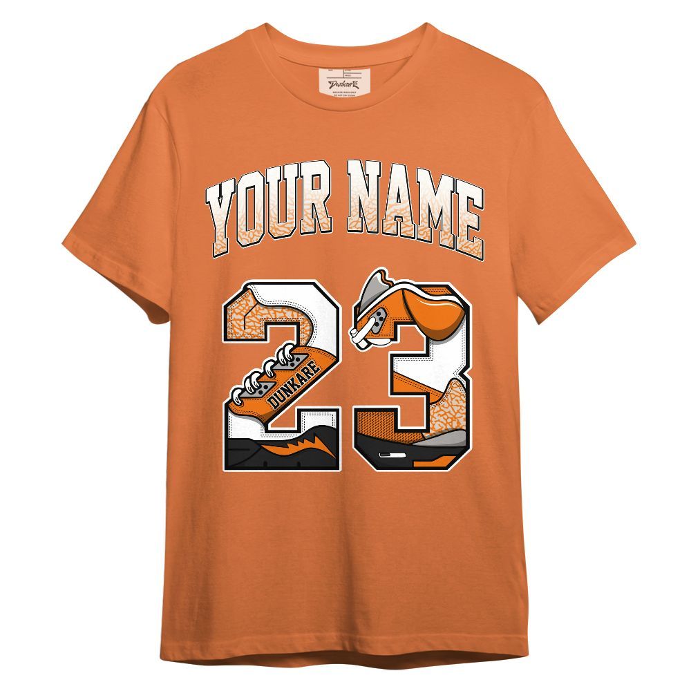 Shirt To Match Orange Citrus 3s - Custom Name 23 5s Graphic