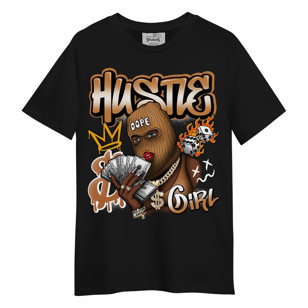 Shirt To Match Dunk Low Nature Wheat Suede - Money Hustles Girl Streetwear Unisex Shirt