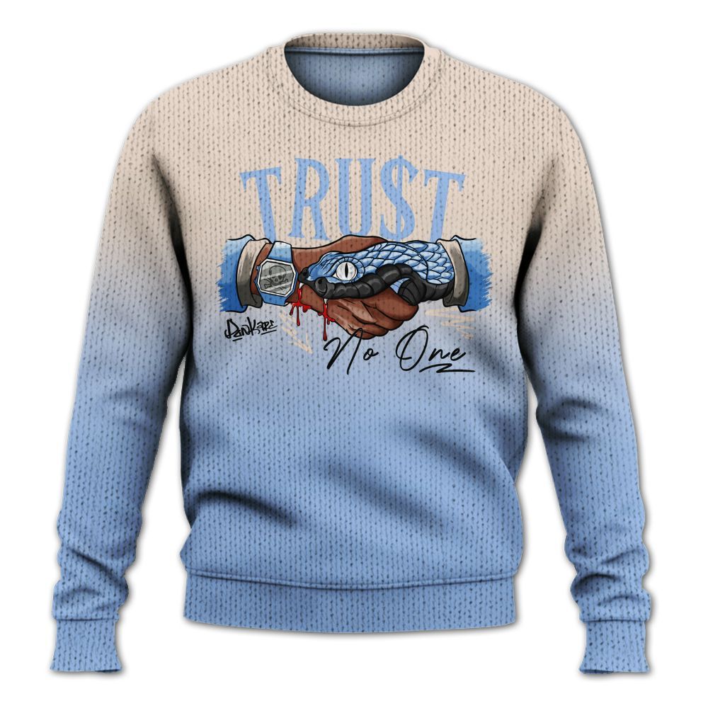 Knitted Sweater To Match Air Max 1 Royal Pulse - Snake Trust No One Drip